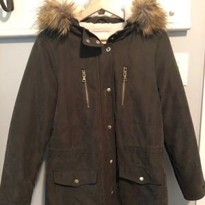 Altar’d State olive green winter coat.